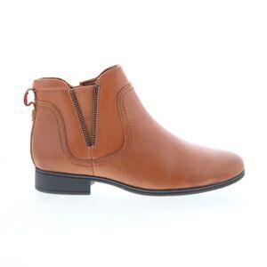 Cobb Hill Womens Crosbie Gore Brown Boots (NWT)